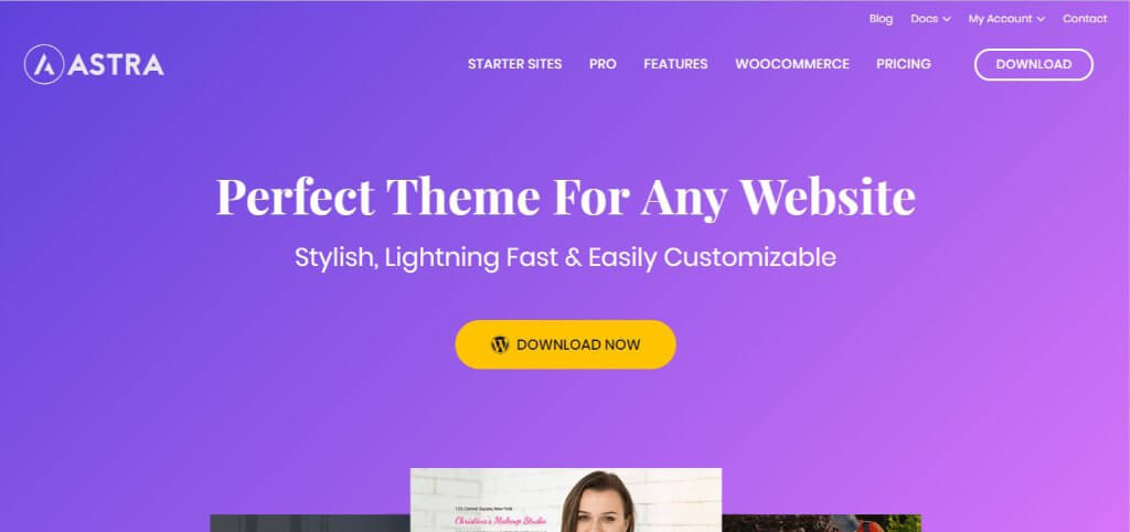 Astra wordpress theme