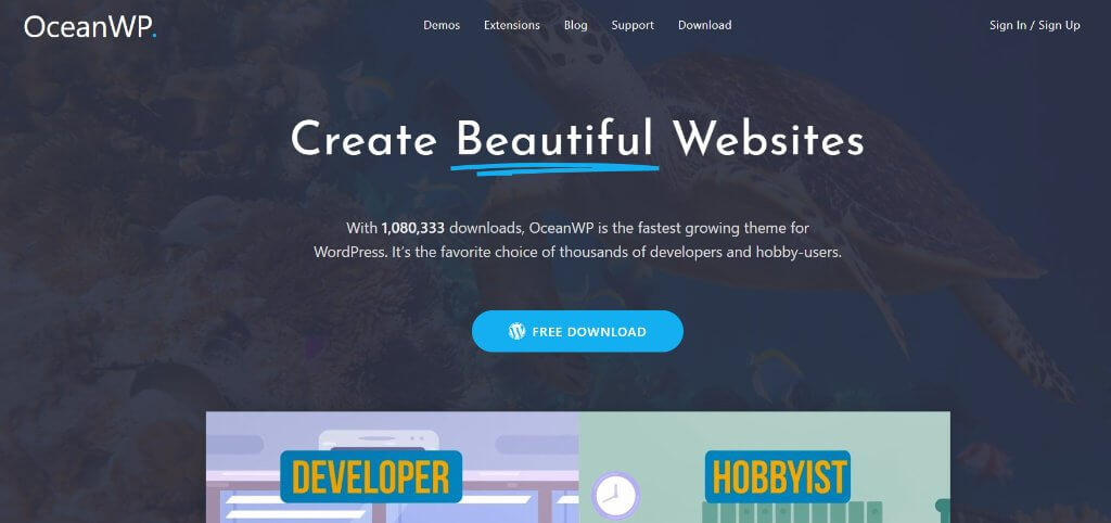 oceanwp wordpress theme