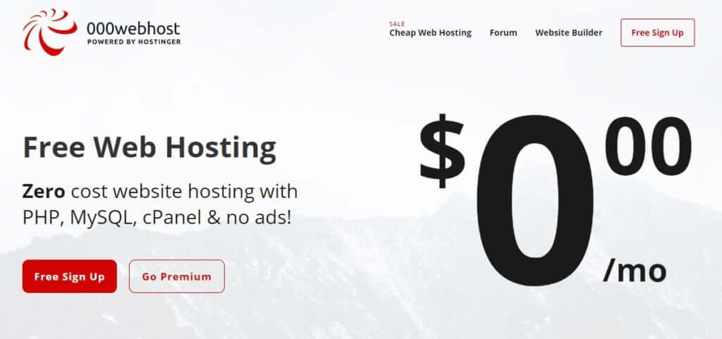 Free blog hosting 000webhost