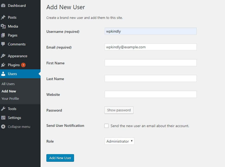 How to change the admin username in WordPress