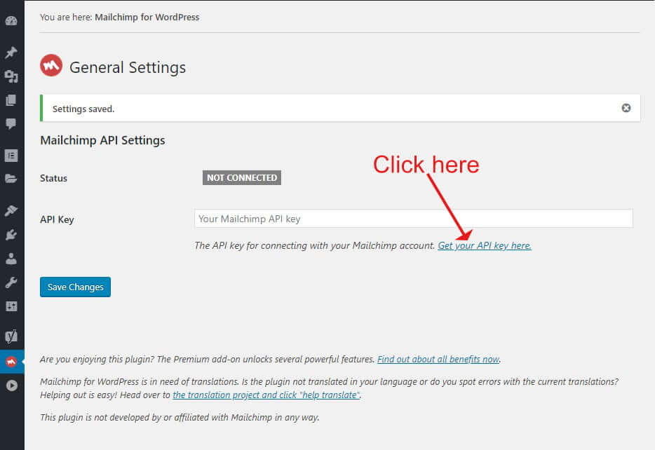 Mailchimp for WordPress Settings