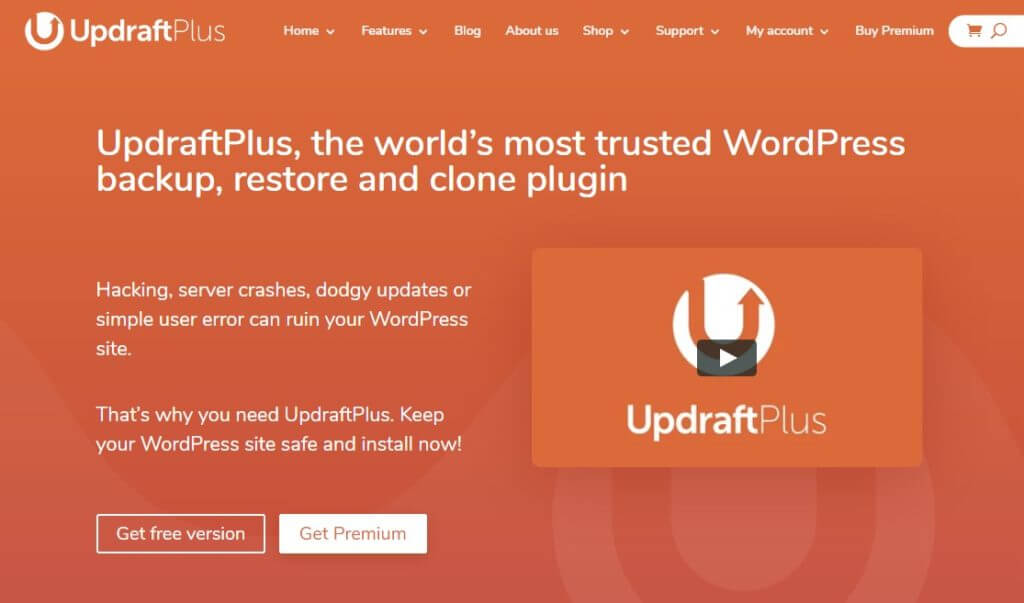 Updraftplus Backup Plugin