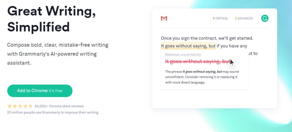 Grammarly grammer checker