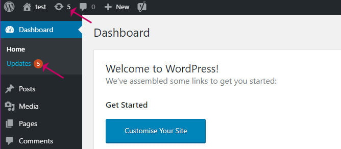 Keep your WordPress site up to date