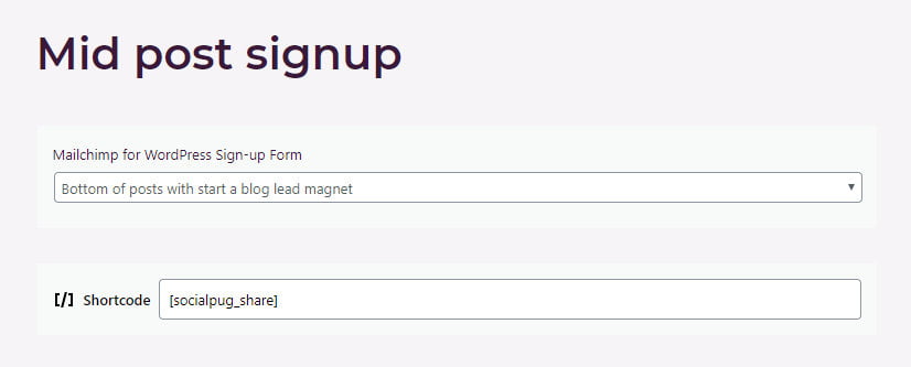 Reusable block with multiple elements