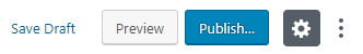 WordPress block editor buttons