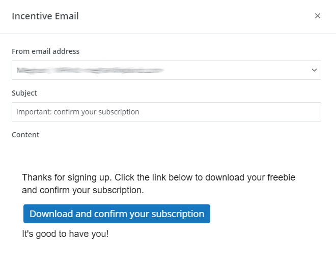 Write a ConvertKit incentive email