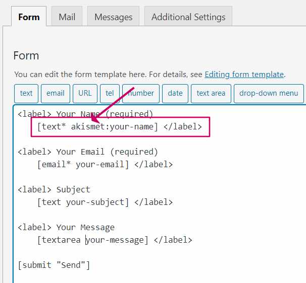 Akismet and contact form 7 integration