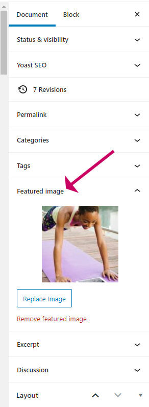 How to set the featured image in WordPress