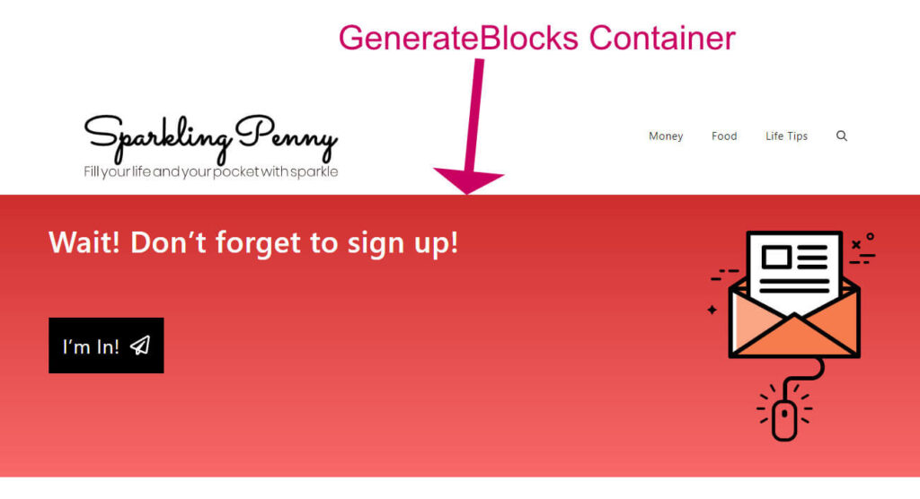 generateblocks container block example