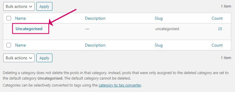 how To Remove The uncategorized category From wordpress Wpkind how To Remove The uncategorized category From wordpress Wpkind