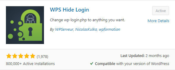 wps hide login plugin