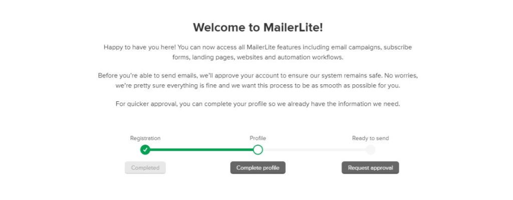 Mailerlite approval process