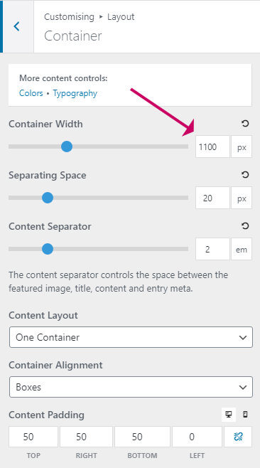 generatepress container width