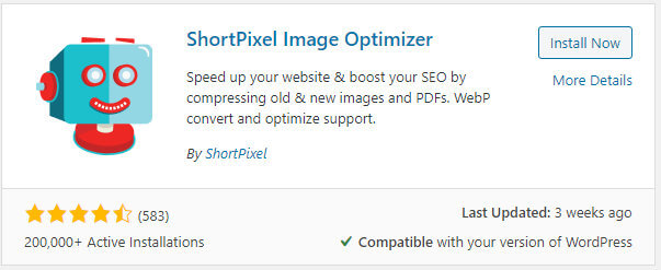 shortpixel wordpress plugin